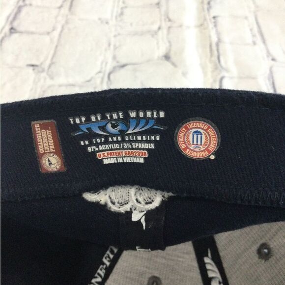 Top of the World Hat Cap One Fit Navy White Penn State Nittany Lions Fitted Cap - Picture 3 of 7